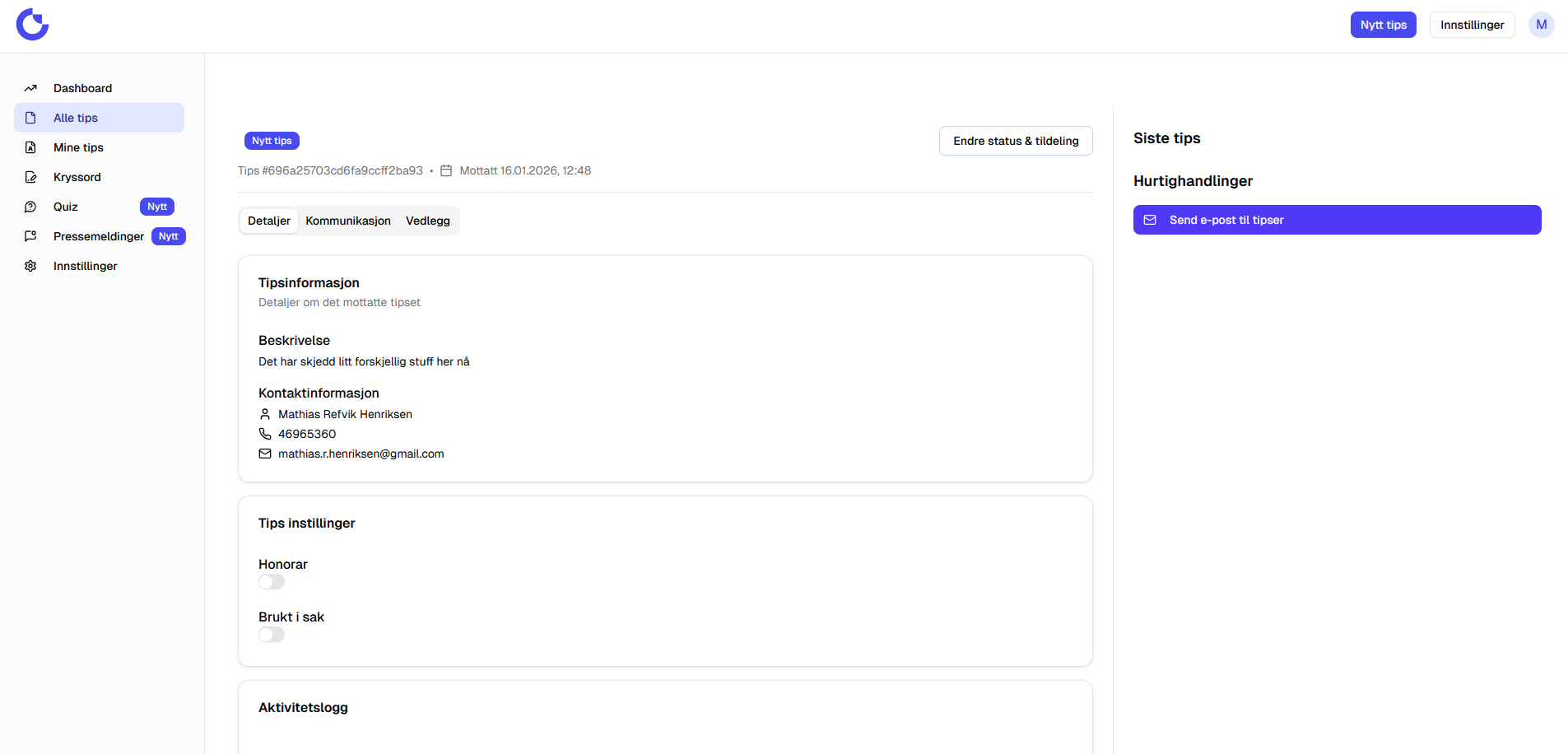 Tipsight innholdstips